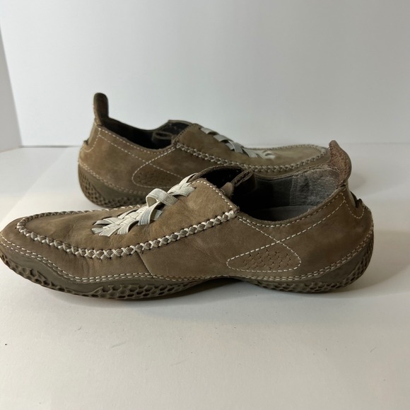 Womens Patagonia Rimu Skywalk Slip On Loafersshoes Womens Tan Lace - Picture 3 of 8